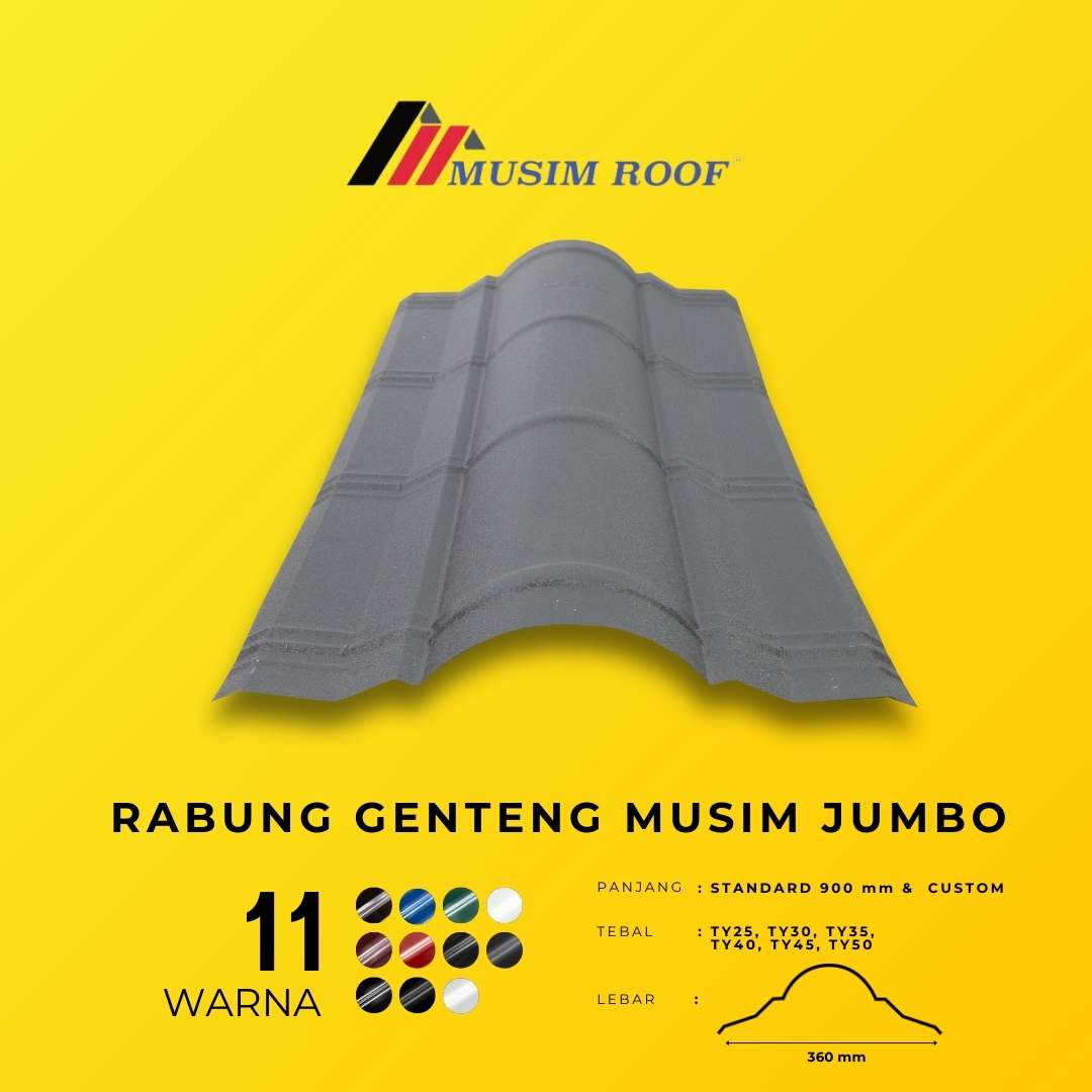 Rabung Raja RABUNG MUSIM JUMBO | Jumbo Roof Ridge ProtectionMUSIM ROOF — MUSIM ROOF